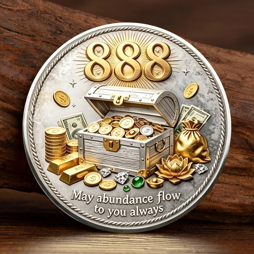 Token Coin Mechanism - Позолоченная серебряная монета 2D с номером