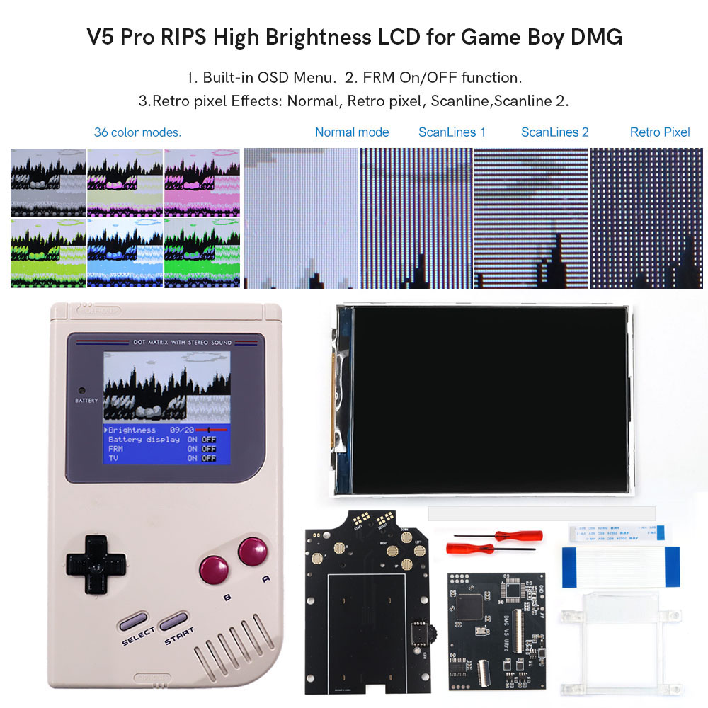 Lcd Screen Arcade - HISPEEDIDO Для GB Dmg V5 Pro: