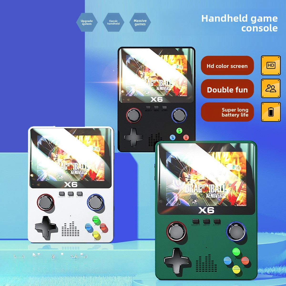 Joystick Arcade Parts - Игровая консоль X6, портативный эмулятор, многофункциональный