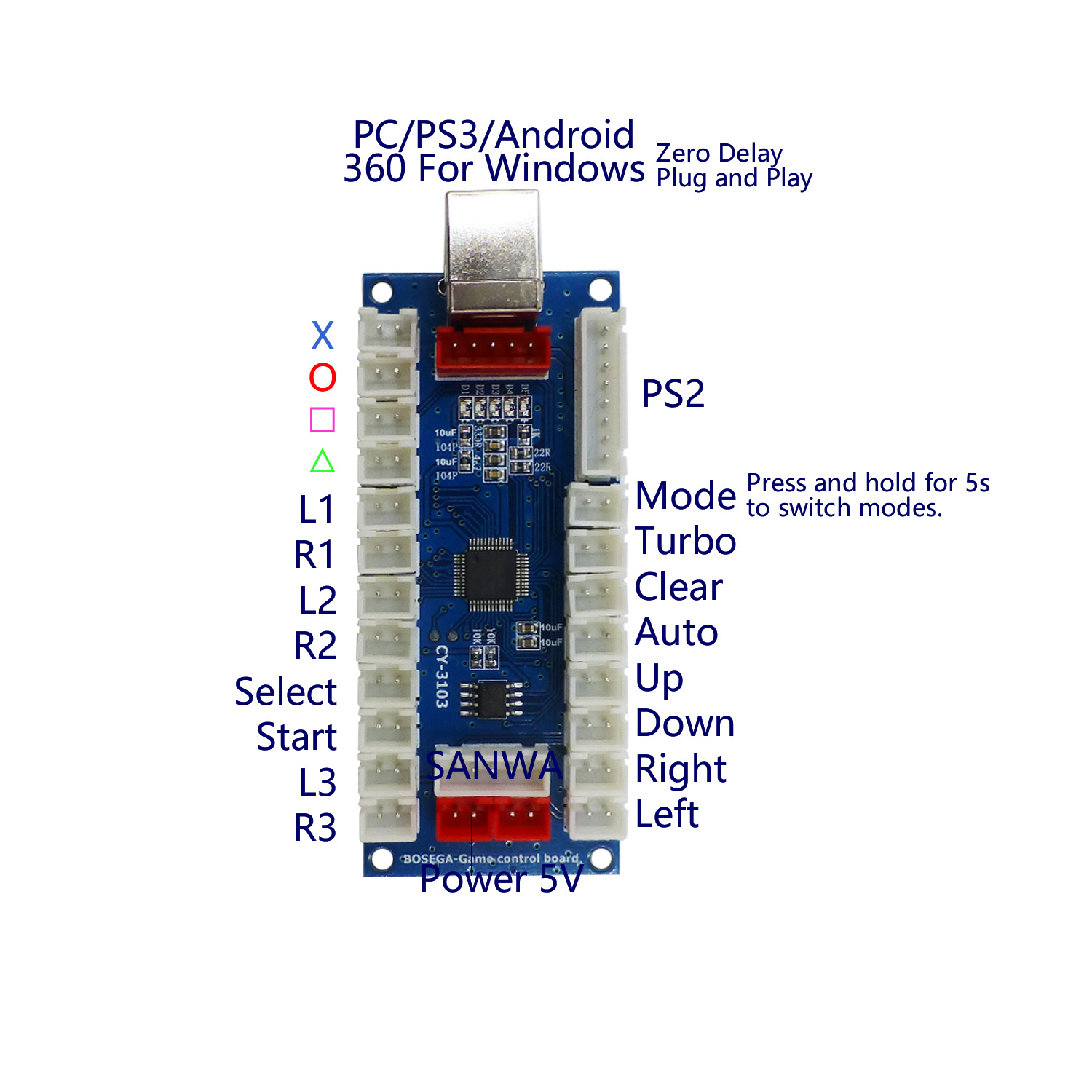 Плата энкодера с нулевой задер – обзор и цена Arcade Button Pcb